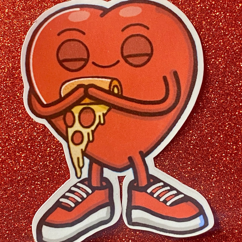 Red Heart Taco Sticker - Picture 2 of 3